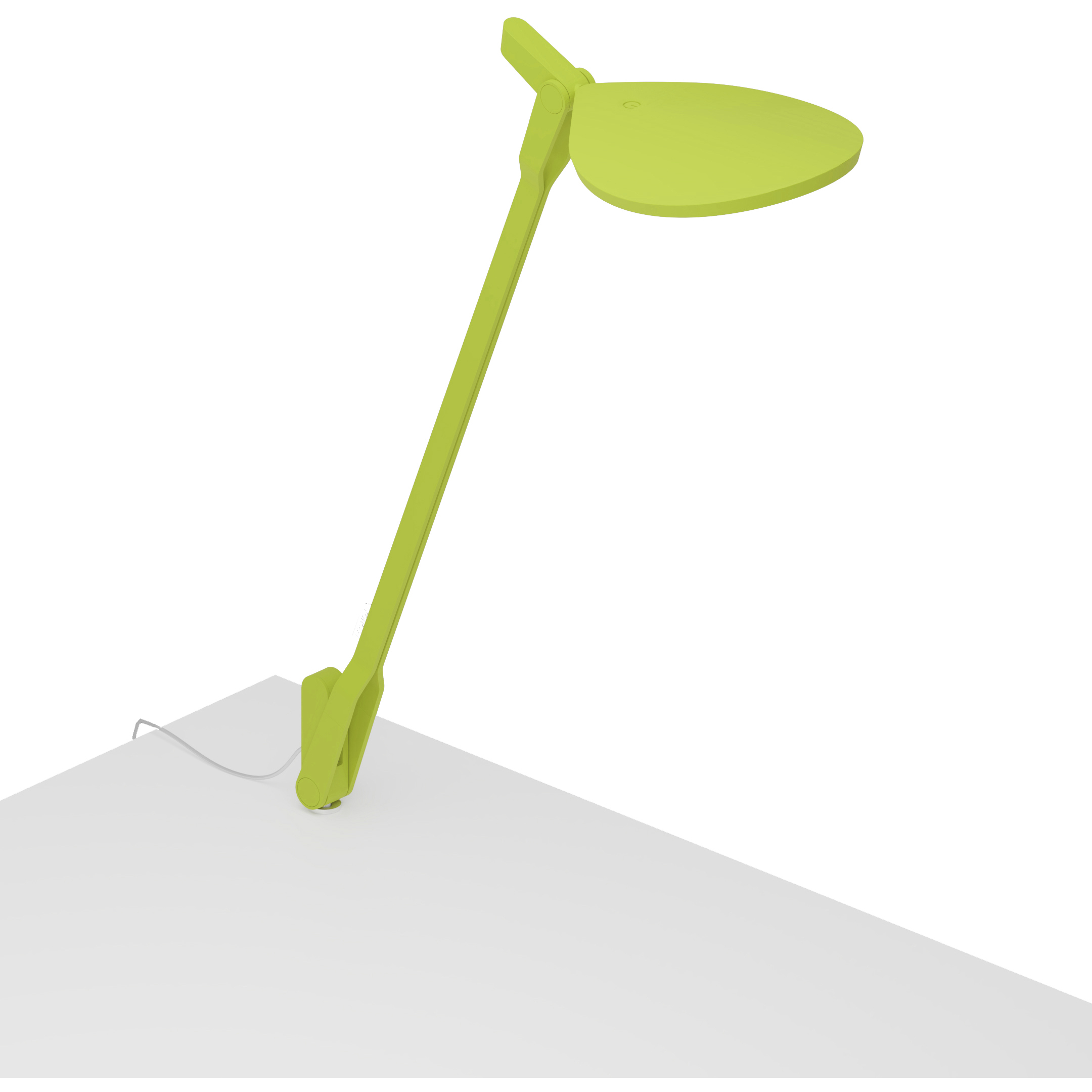Splitty 16.05 inch 7.00 watt Matte Leaf Green Desk Lamp Portable Light, Through-Table Mount